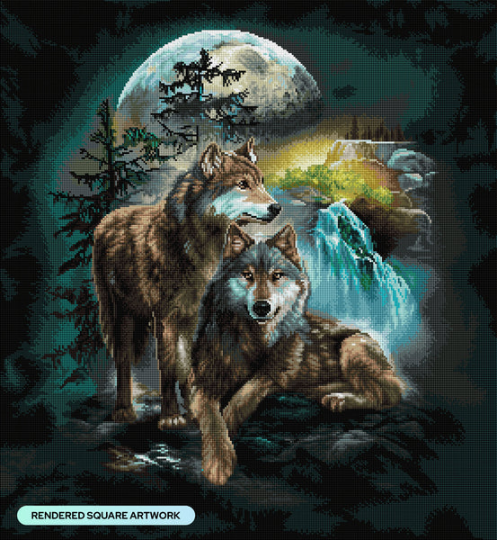 Diamond Wolves Lookout Wolves – Diamond Art Club
