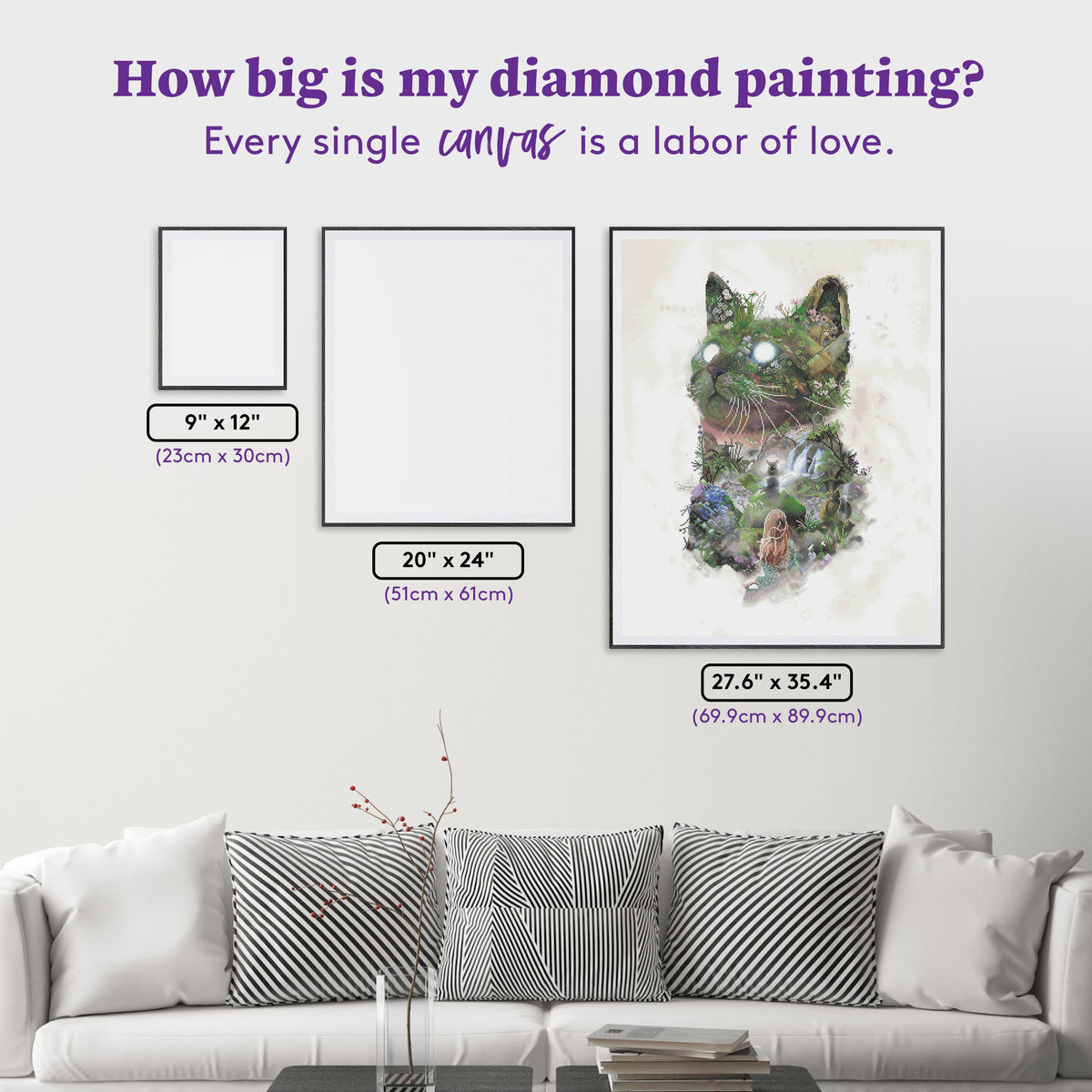 Diamond Painting Lost But Not Forgotten 27.6" x 35.4" (69.9cm x 89.9cm) / Square With 87 Colors including 2 ABs and 3 Fairy Dust Diamonds / 101,441
