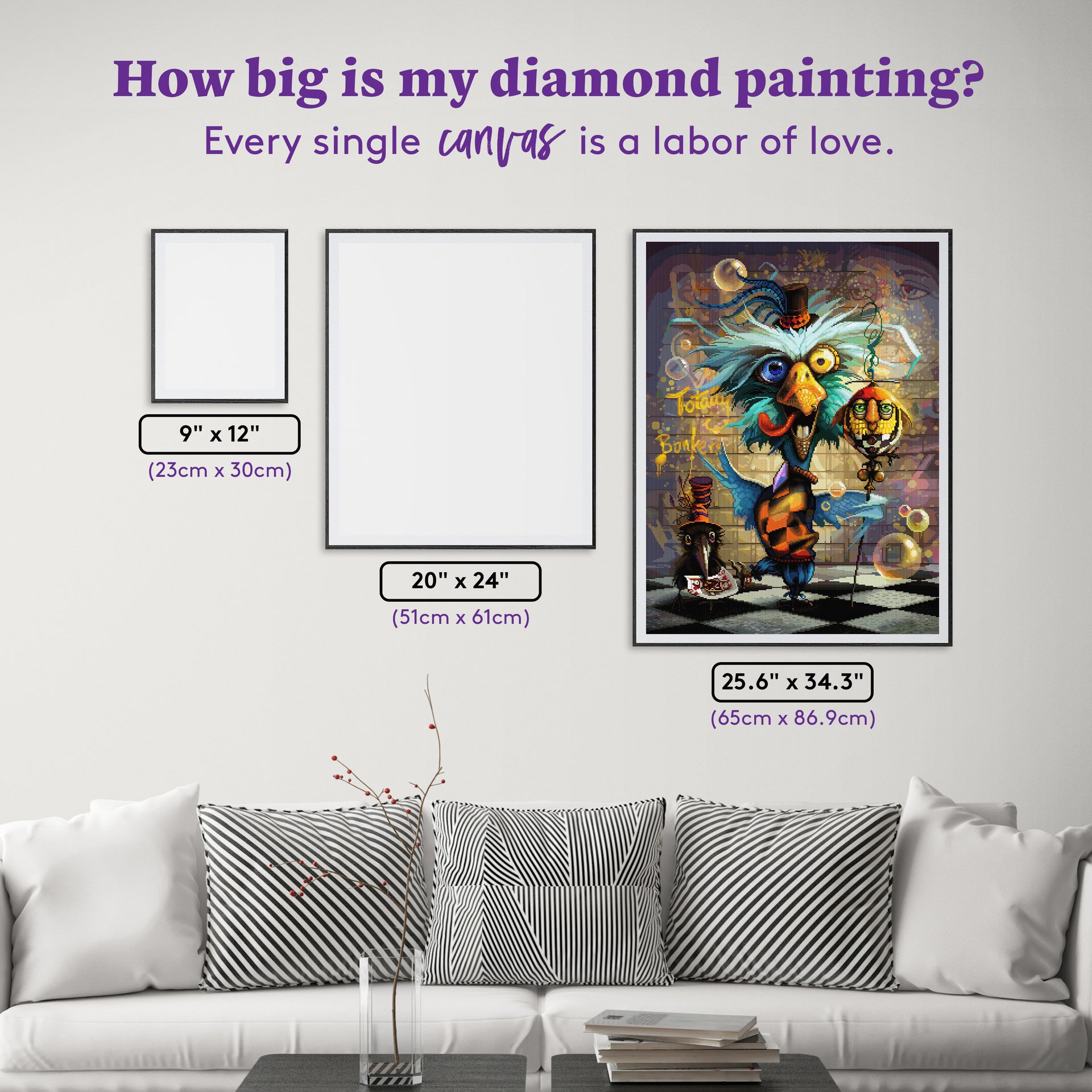 Diamond Painting Louie 25.6" x 34.3" (65cm x 86.9cm) / Square with 92 Colors including 1 AB and 1 Iridescent Diamond and 6 Fairy Dust Diamonds / 91,089