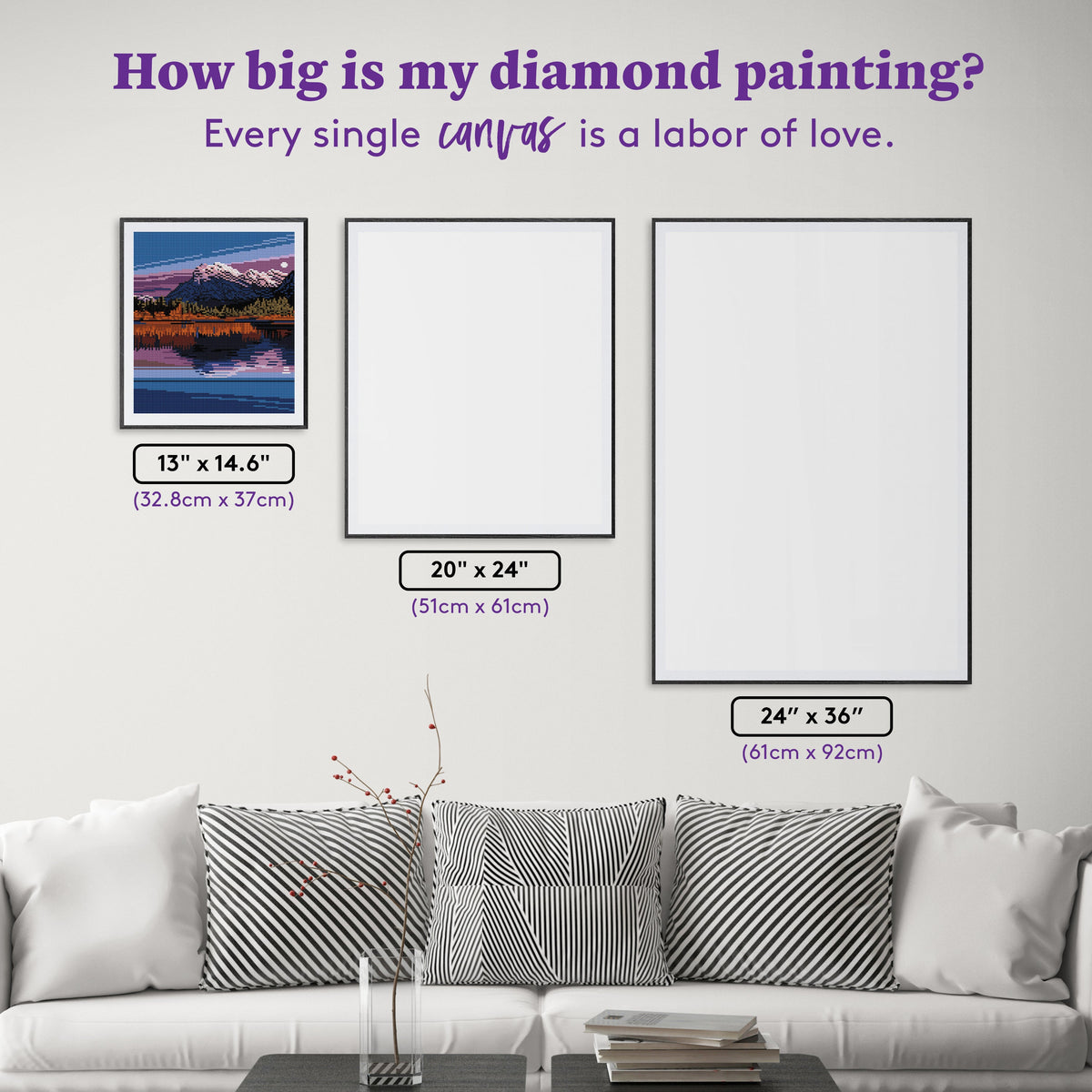 Diamond Painting Love Potion 13" x 14.6" (32.8cm x 37cm) / Round with 24 Colors including 3 ABs / 15,444