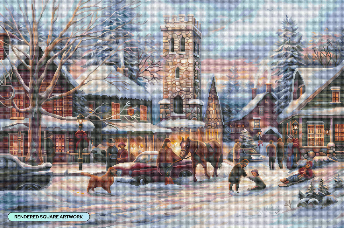 Diamond Painting Love Runs Deep 38.6" x 25.6" (97.8cm x 65cm) / Square With 85 Colors Including 2 ABs and 5 Fairy Dust Diamonds / 102,573