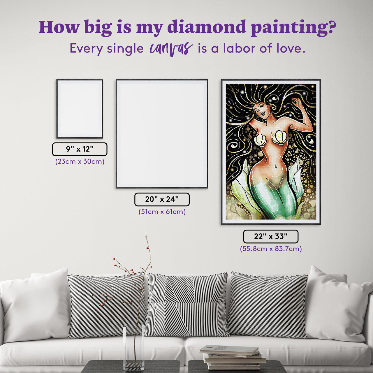 Diamond Painting Love to See You Shine 22" x 33" (55.8cm x 83.7cm) / Square with 54 Colors including 1 ABs and 4 Iridescent Diamonds and 1 Special Diamonds and 3 Fairy Dust Diamonds / 75,176