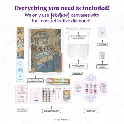 Diamond Painting Lovebirds 23.6" x 33.1" (60cm x 83.9cm) / Square With 57 Colors Including 2 ABs and 5 Fairy Dust Diamonds / 81,217