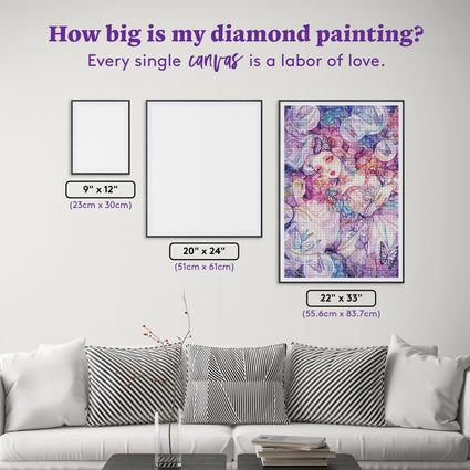 Diamond Painting Lumina 22" x 33" (55.6cm x 83.7cm) / Round with 84 Colors including 1 AB and 1 Electro Diamond and 4 Fairy Dust Diamonds / 61,408