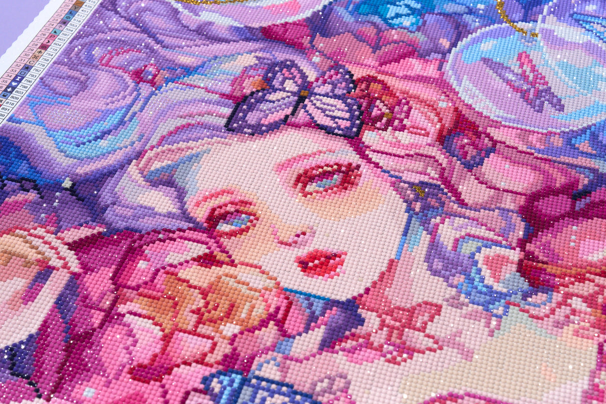 Diamond Painting Lumina 22" x 33" (55.6cm x 83.7cm) / Round with 84 Colors including 1 AB and 1 Electro Diamond and 4 Fairy Dust Diamonds / 61,408