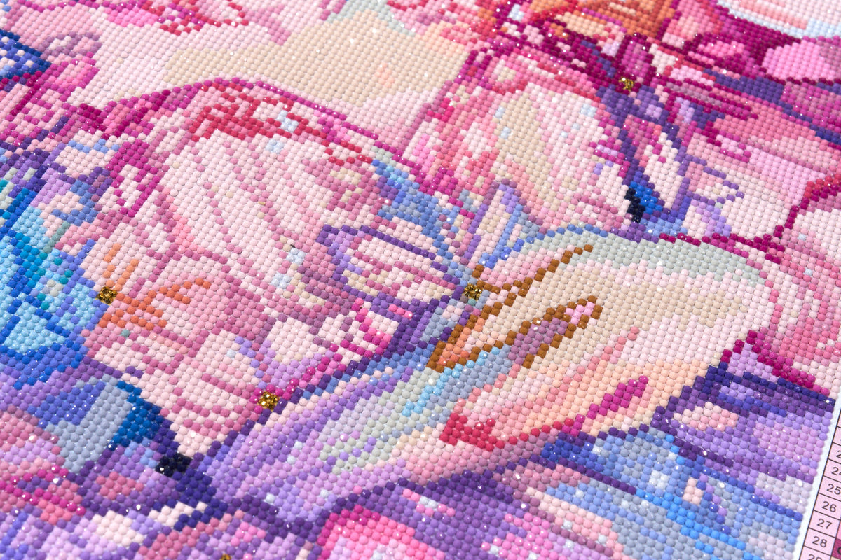 Diamond Painting Lumina 22" x 33" (55.6cm x 83.7cm) / Round with 84 Colors including 1 AB and 1 Electro Diamond and 4 Fairy Dust Diamonds / 61,408