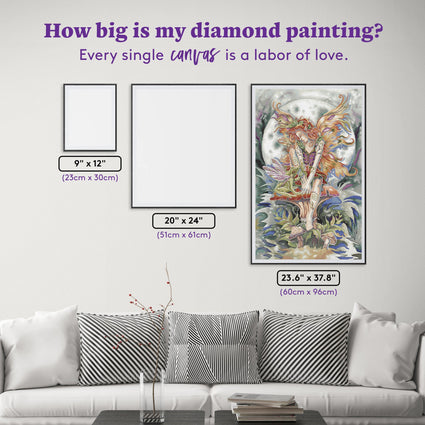 Diamond Painting Magic Happens 23.6" x 37.8" (60cm x 96cm) / Square With 63 Colors Including 2 ABs and 2 Fairy Dust Diamonds / 92,400