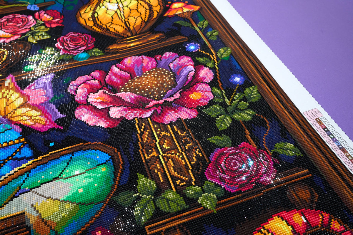 Diamond Painting Magic Hats 25.6" x 61.4" (65cm x 155.8cm) / Square With 88 Colors Including 3 ABs and 2 Special Diamonds and 9 Fairy Dust Diamonds / 163,386