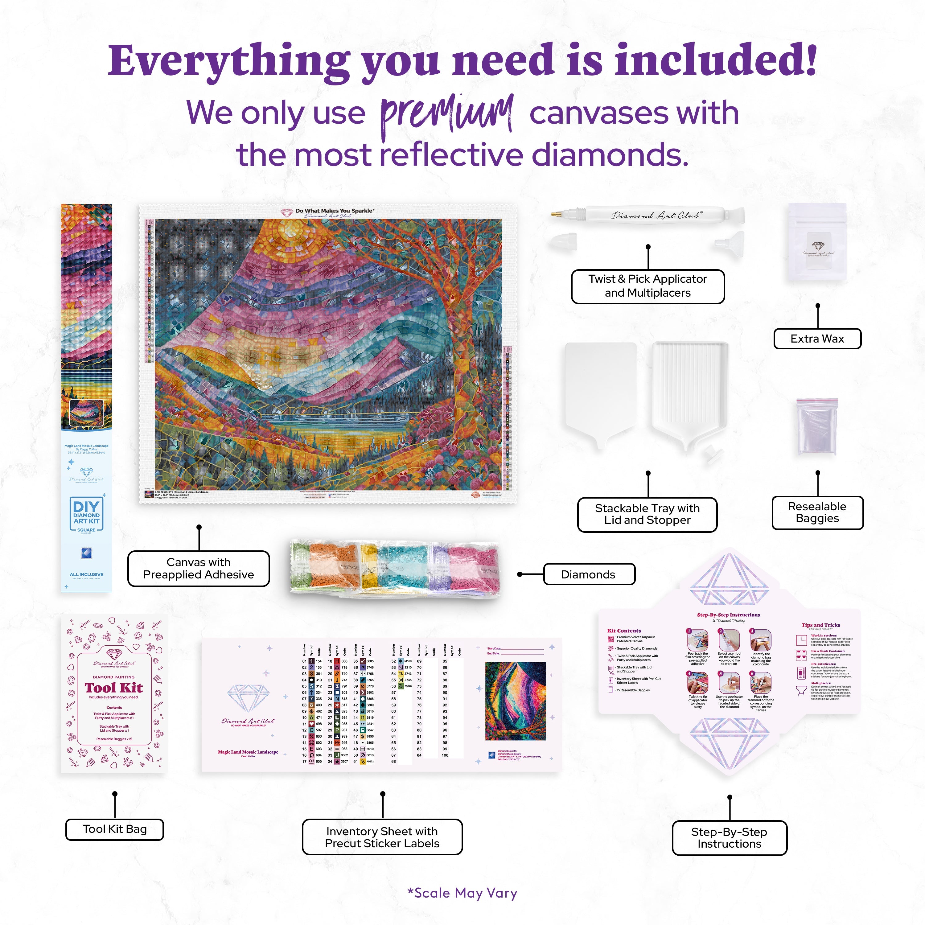 Magic Land Mosaic Landscape – Diamond Art Club