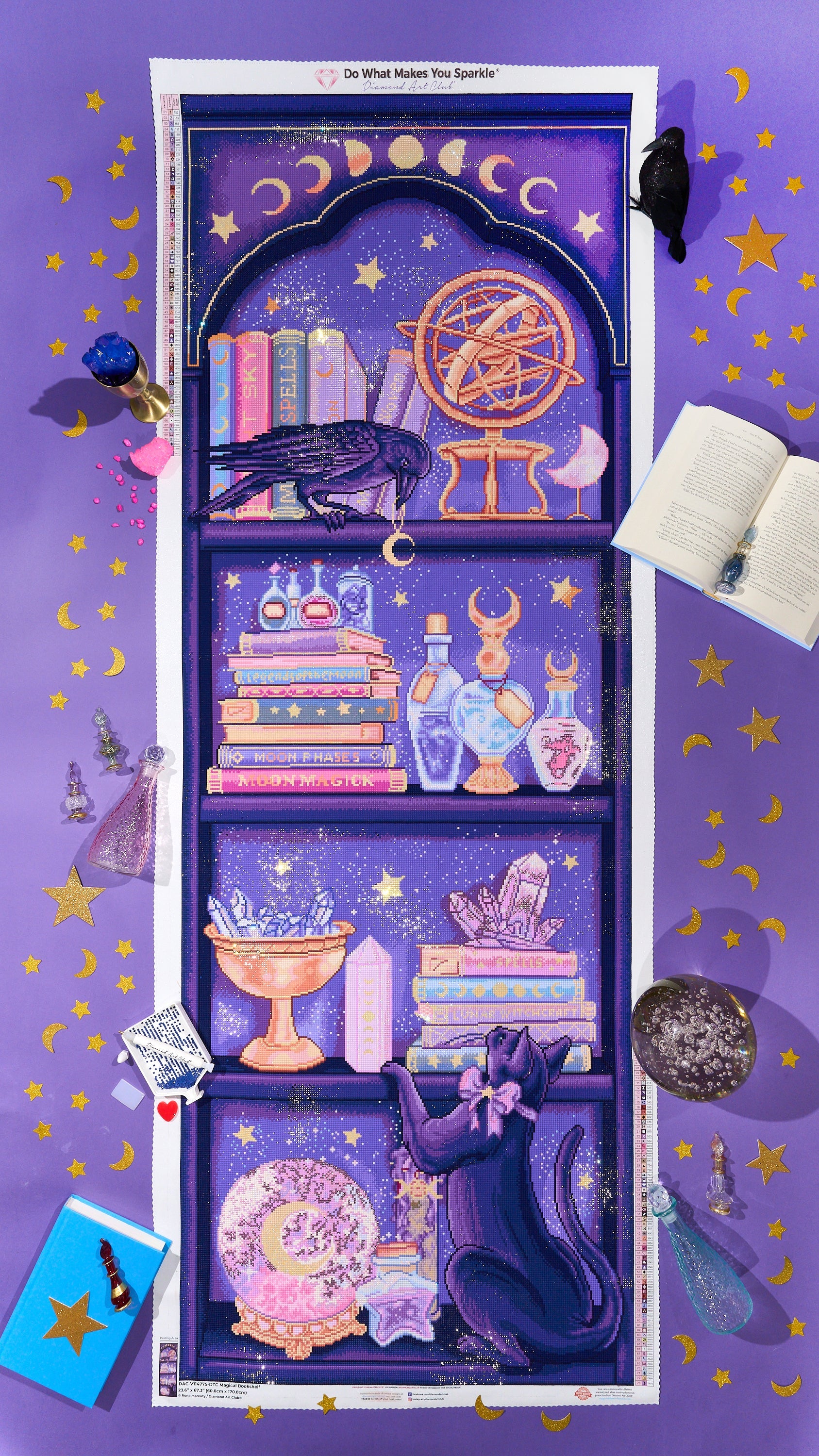 Magical Bookshelf Diamond Painting Kit – Diamond Art Club