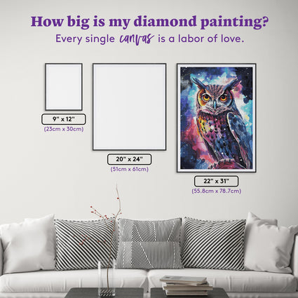Diamond Painting Magical Moonlighter 22" x 31" (55.8cm x 78.7cm) / Round with 53 Colors including 2 ABs and 3 Fairy Dust Diamonds / 55,919