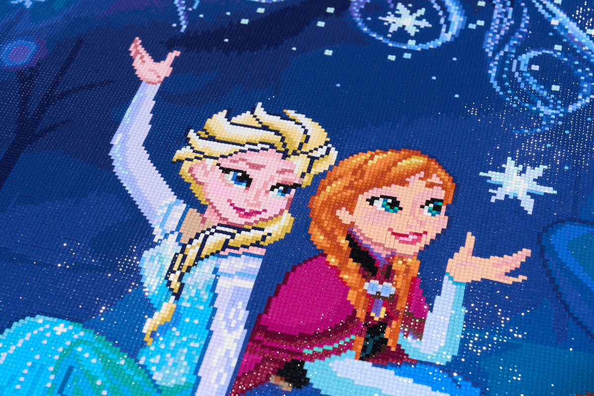 Diamond Painting Magical Northern Lights 39.8" x 27.6" (100.8cm x 69.9cm) / Square with 97 Colors including 1 AB and 5 Fairy Dust Diamonds / 113,805