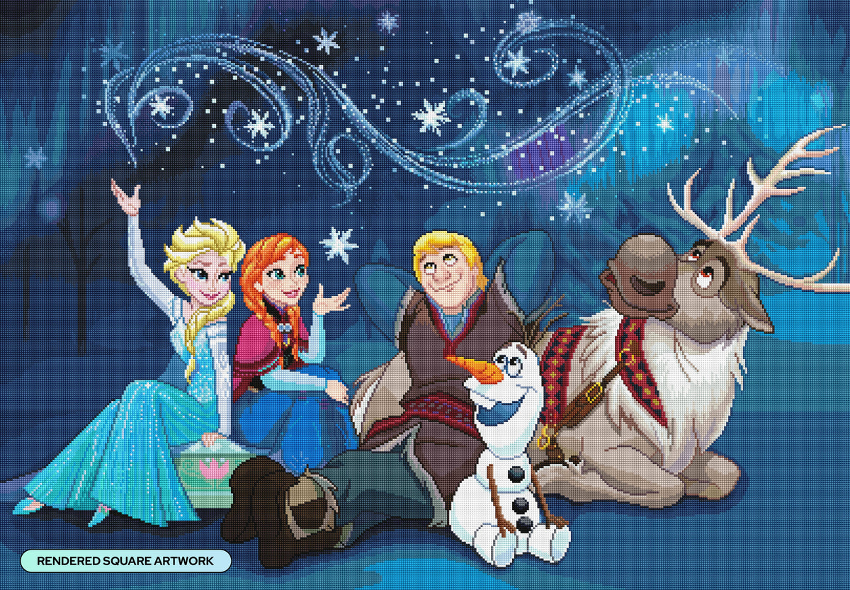 Diamond Painting Magical Northern Lights 39.8" x 27.6" (100.8cm x 69.9cm) / Square with 97 Colors including 1 AB and 5 Fairy Dust Diamonds / 113,805