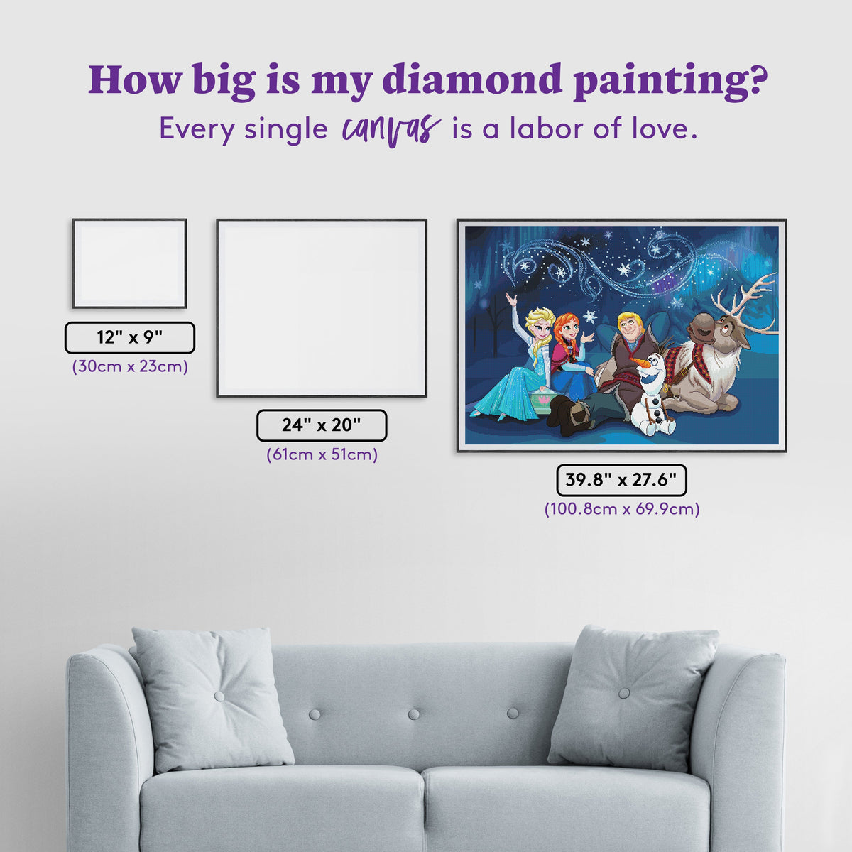 Diamond Painting Magical Northern Lights 39.8" x 27.6" (100.8cm x 69.9cm) / Square with 97 Colors including 1 AB and 5 Fairy Dust Diamonds / 113,805