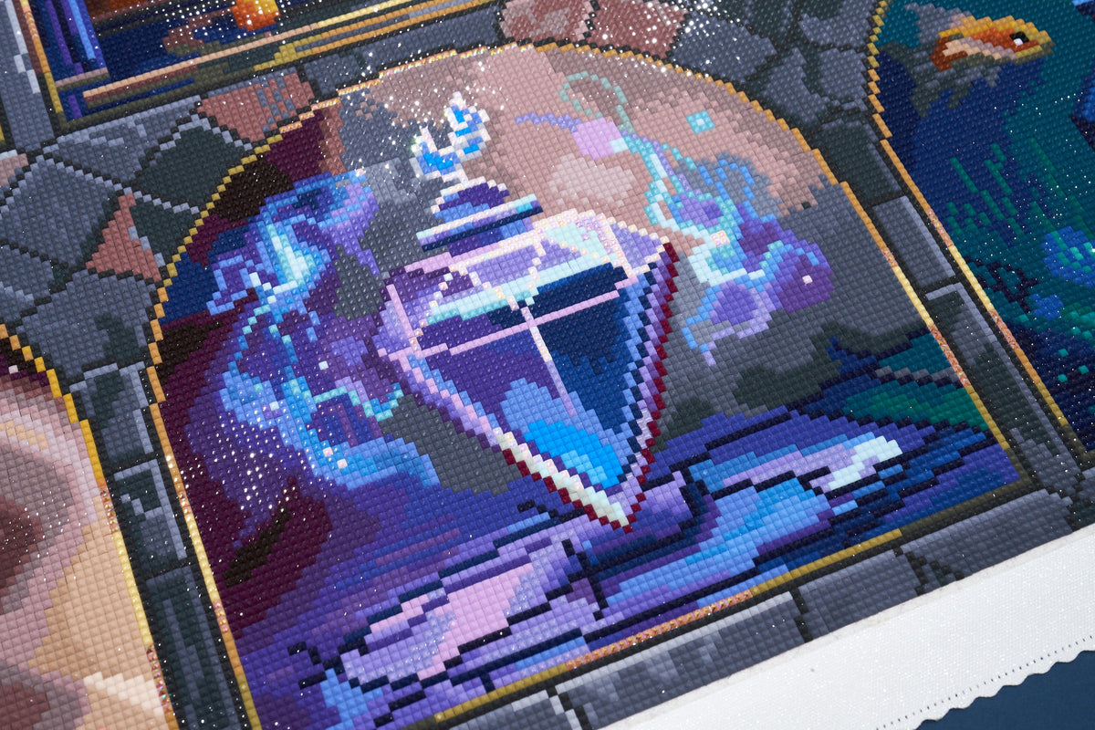 Diamond Painting Magical Potions 39" x 27.6" (99cm x 70cm) / Square with 91 Colors including 4 ABs and 4 Fairy Dust Diamonds / 111,557