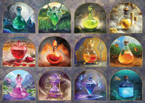 Diamond Painting Magical Potions 39" x 27.6" (99cm x 70cm) / Square with 91 Colors including 4 ABs and 4 Fairy Dust Diamonds / 111,557