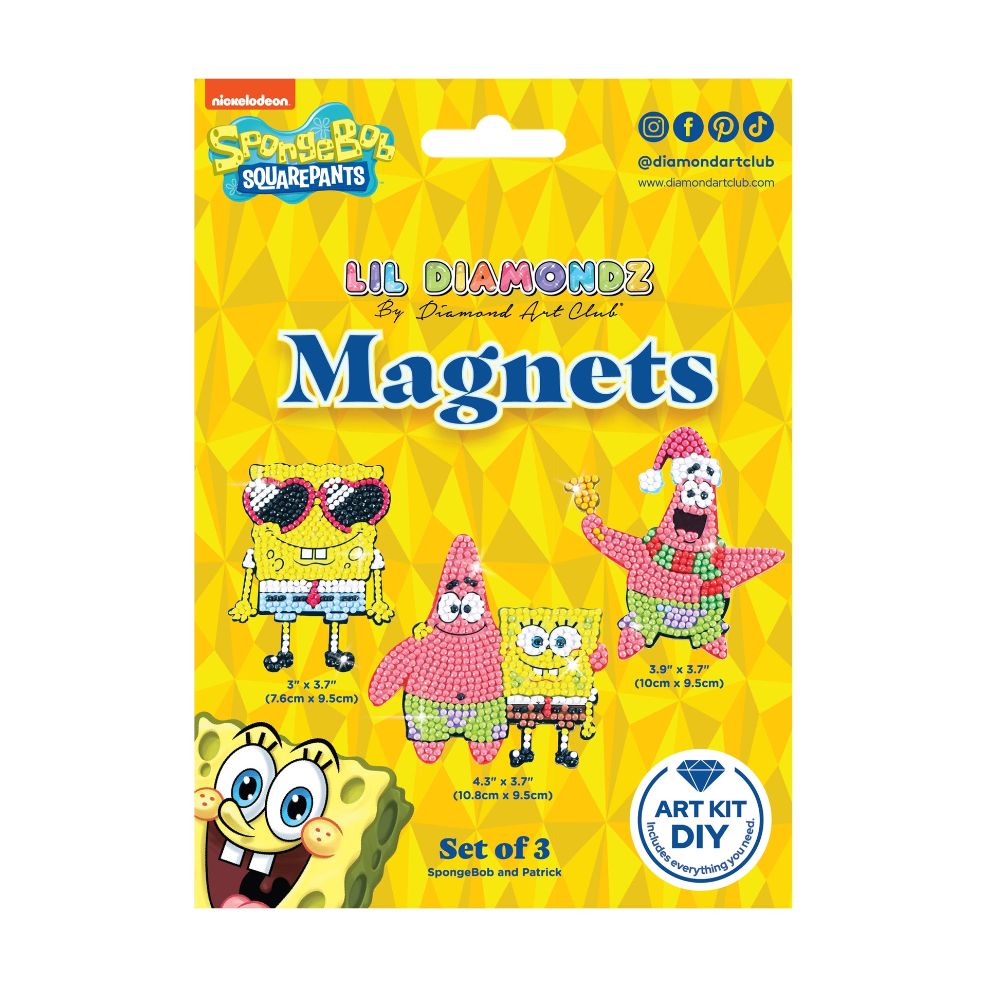 Diamond Painting Magnets - SpongeBob SquarePants™ (Set of 3)