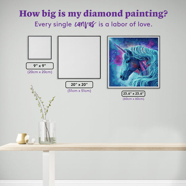 Diamond Painting Majesty 23.6" x 23.6" (60cm x 60cm) / Square With 46 Colors Including 1 AB and 3 Fairy Dust Diamonds / 57,600