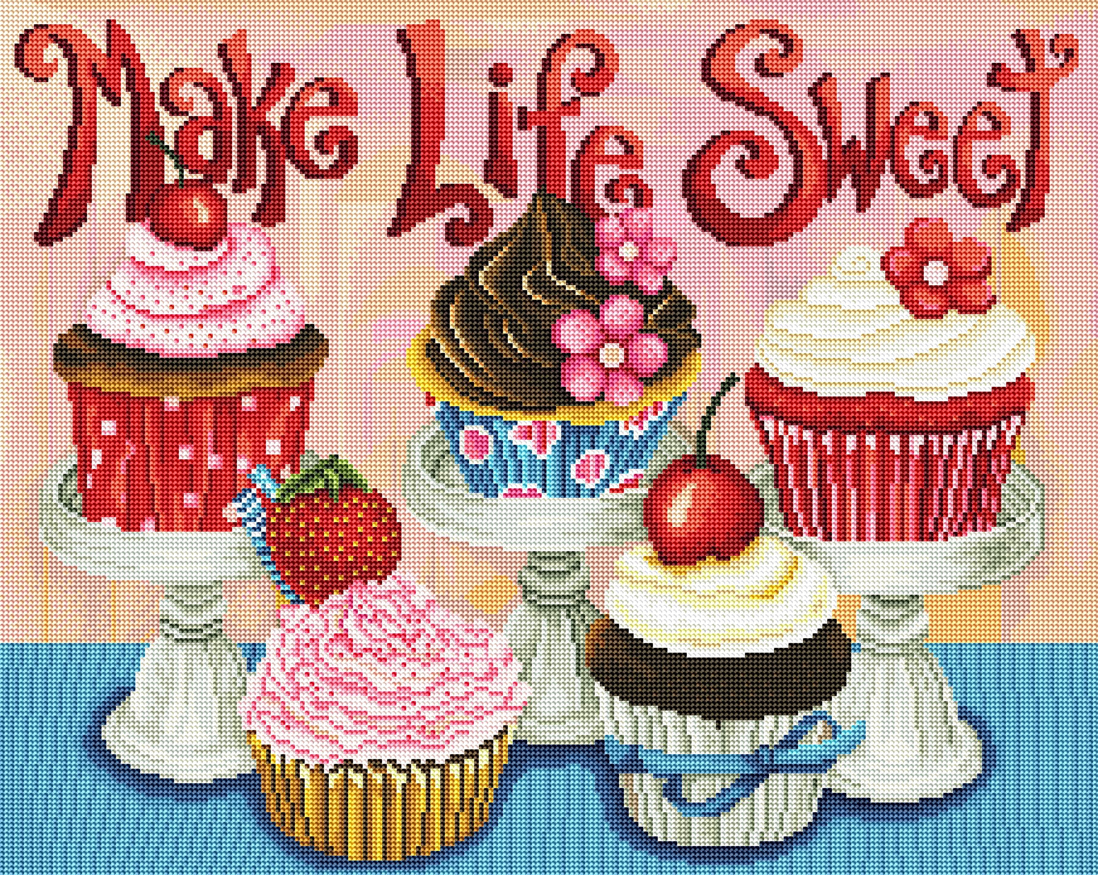 Make Life Sweet Diamond Painting Kit – Diamond Art Club