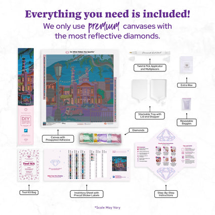 Diamond Painting Make Your Own Destiny 22" x 22" (55.8cm x 55.8cm) / Square with 56 Colors including 1 Special Diamond and 3 Fairy Dust Diamonds / 50,176