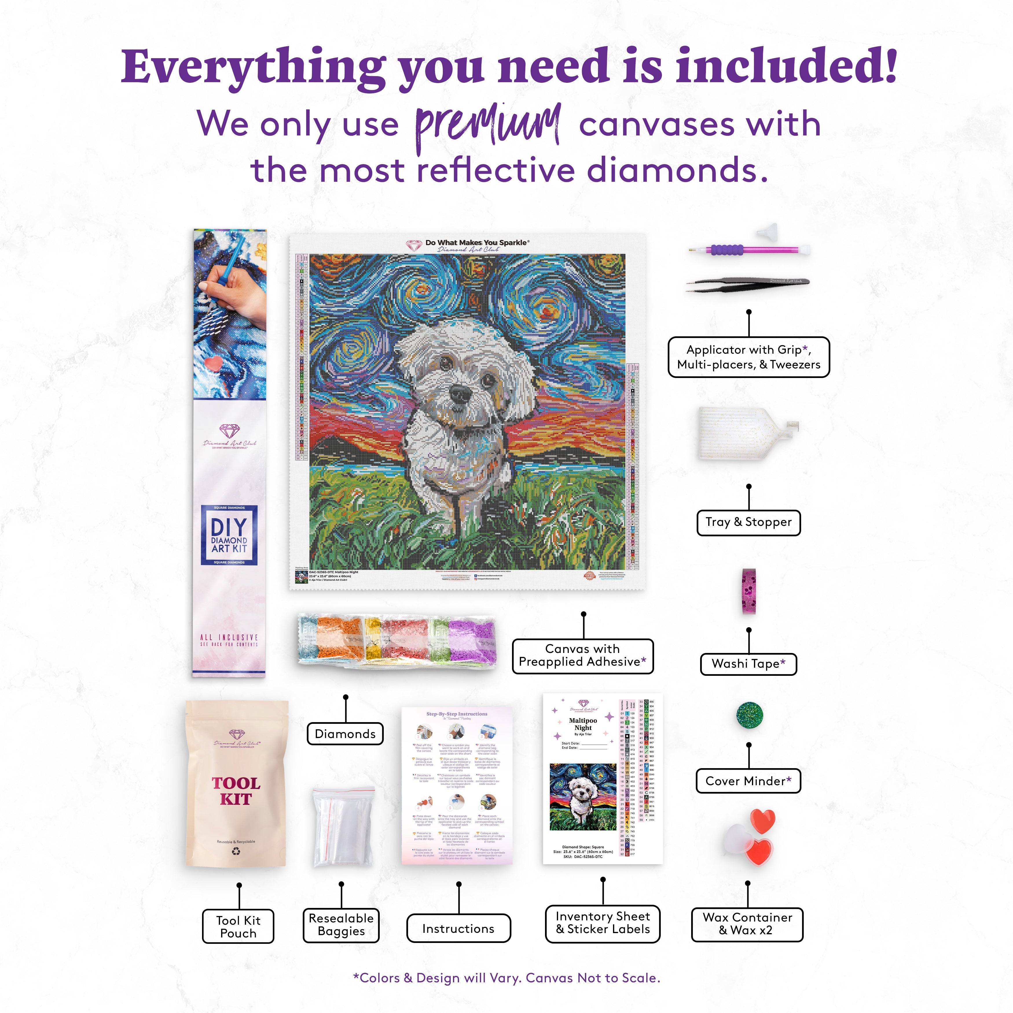  LEARTDYY 5D Diamond Painting Kits I am Your Friend Your  Maltipoo Paint by Number Full Round Drill Diamond Art for Adults Decoration  and Recreation 12x16 inch