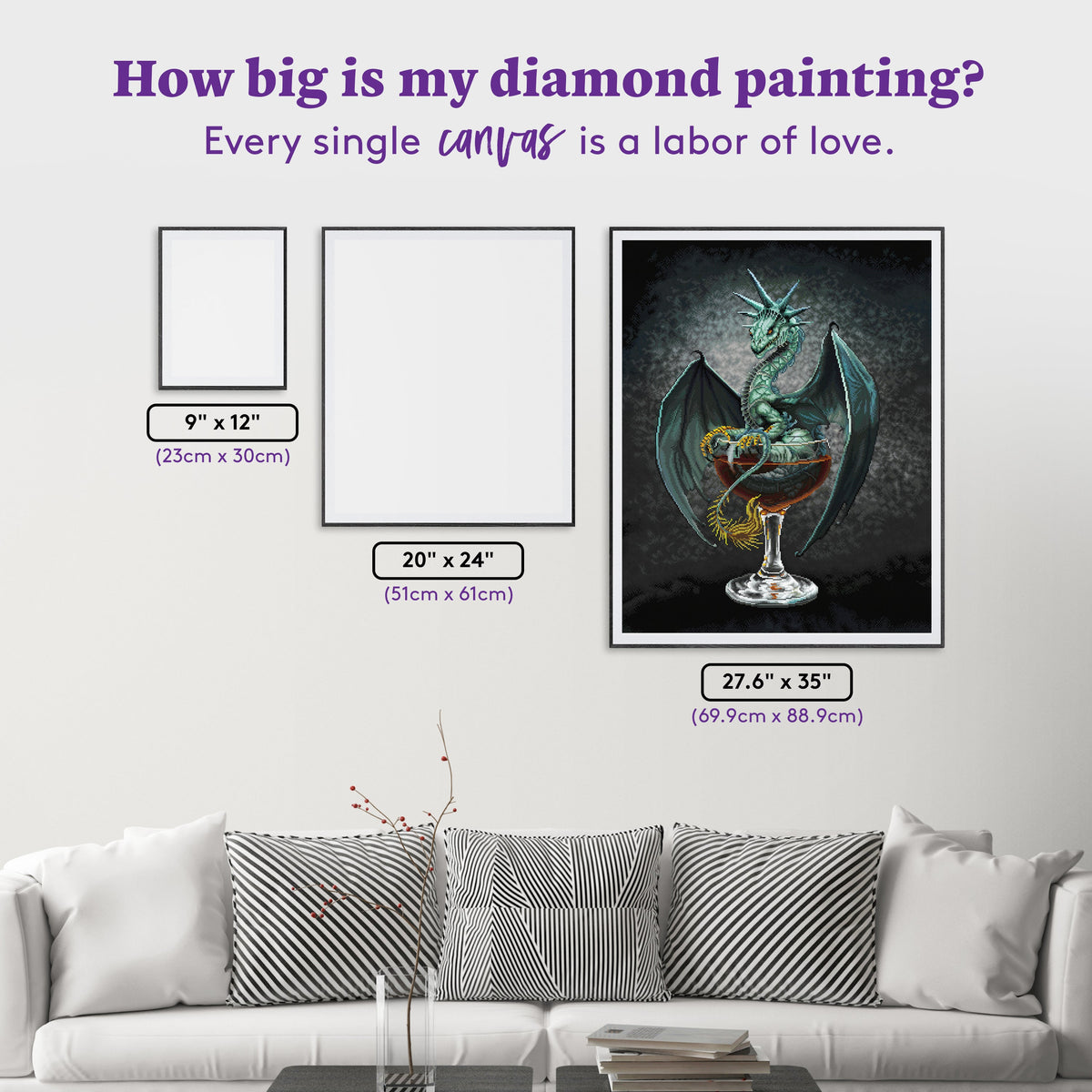 Diamond Painting Manhattan 27.6" x 35" (69.9cm x 88.9cm) / Square with 45 Colors including 2 ABs and 2 Fairy Dust Diamonds / 100,317