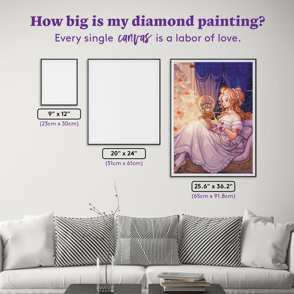 Diamond Painting Marie Christmas 25.6" x 36.2" (65cm x 91.8cm) / Square With 76 Colors Including 2 ABs and 2 Fairy Dust Diamonds and 1 Special Diamond / 96,309