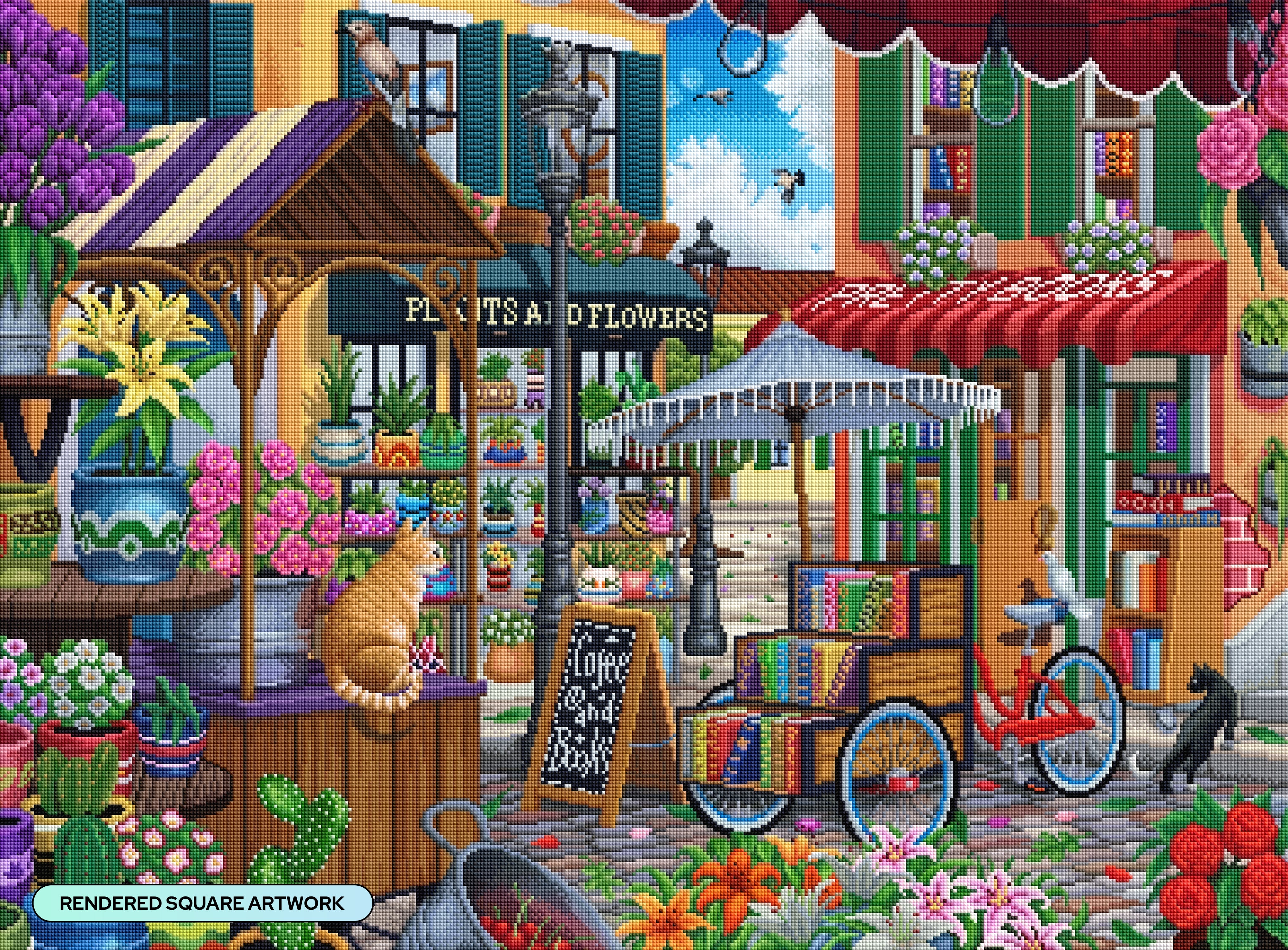 ダイヤモンドアートクラブ　DACキット　マーケットコーナー Market Corner – Diamond Art Club