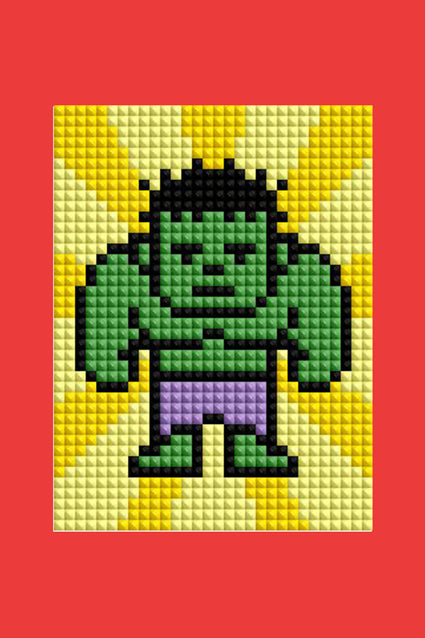 Diamond Painting Marvel - Mini Dazzles™ 4" x 6" (10.2cm x 15.2cm) / Square With 17 Colors Including 3 ABs and 1 Electro Diamond and 1 Frosted Diamond and 12 Fairy Dust Diamonds / 7,200