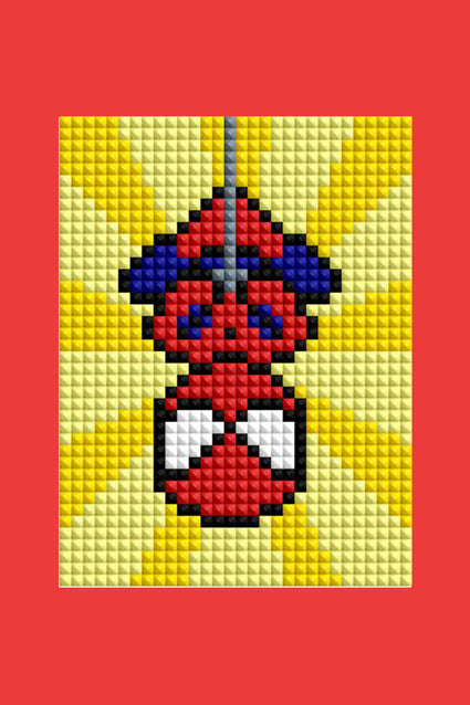 Diamond Painting Marvel - Mini Dazzles™ 4" x 6" (10.2cm x 15.2cm) / Square With 17 Colors Including 3 ABs and 1 Electro Diamond and 1 Frosted Diamond and 12 Fairy Dust Diamonds / 7,200