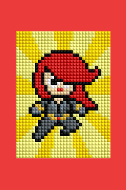 Diamond Painting Marvel - Mini Dazzles™ 4" x 6" (10.2cm x 15.2cm) / Square With 17 Colors Including 3 ABs and 1 Electro Diamond and 1 Frosted Diamond and 12 Fairy Dust Diamonds / 7,200