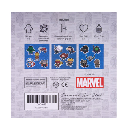 Diamond Painting Marvel Stickers (15 count)