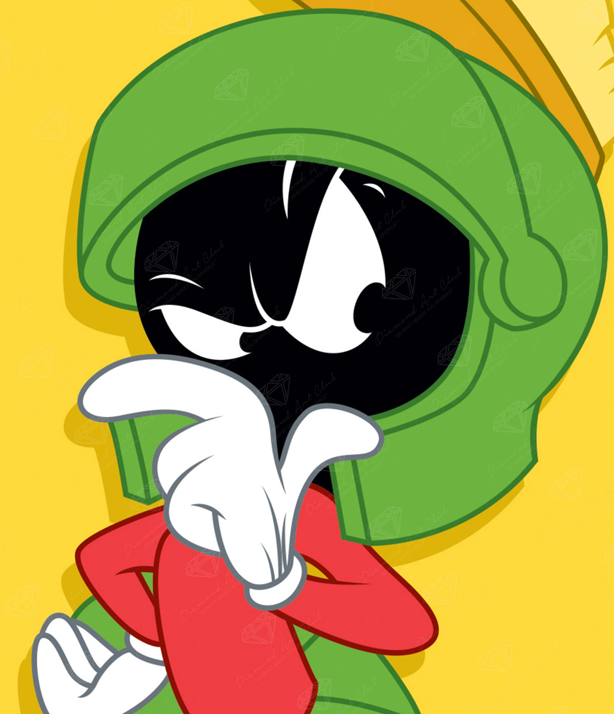 Diamond Painting Marvin the Martian™ 13" x 15" (32.8cm x 38cm) / Round With 11 Colors Including 1 ABs / 15,912