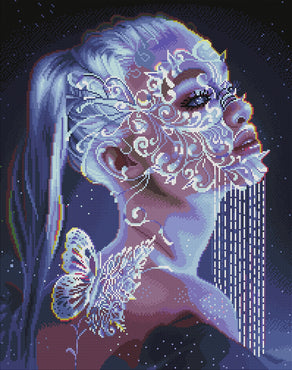 Diamond Painting Masked 27.6" x 32.7" (70cm x 83cm) / Square with 43 Colors including 2 ABs and 2 Fairy Dust Diamonds / 93,573