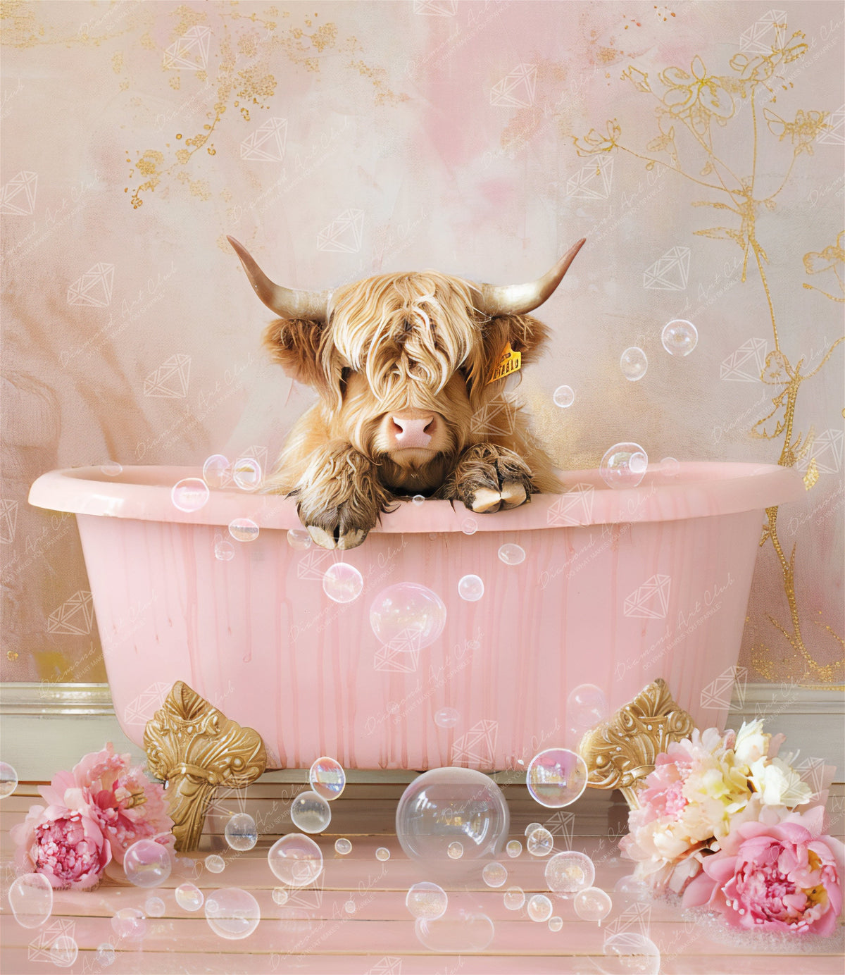 Diamond Painting Me Time 25.6" x 29.5" (65cm x 74.9cm) / Square with 42 Colors including 3 ABs and 2 Fairy Dust Diamonds / 78,561