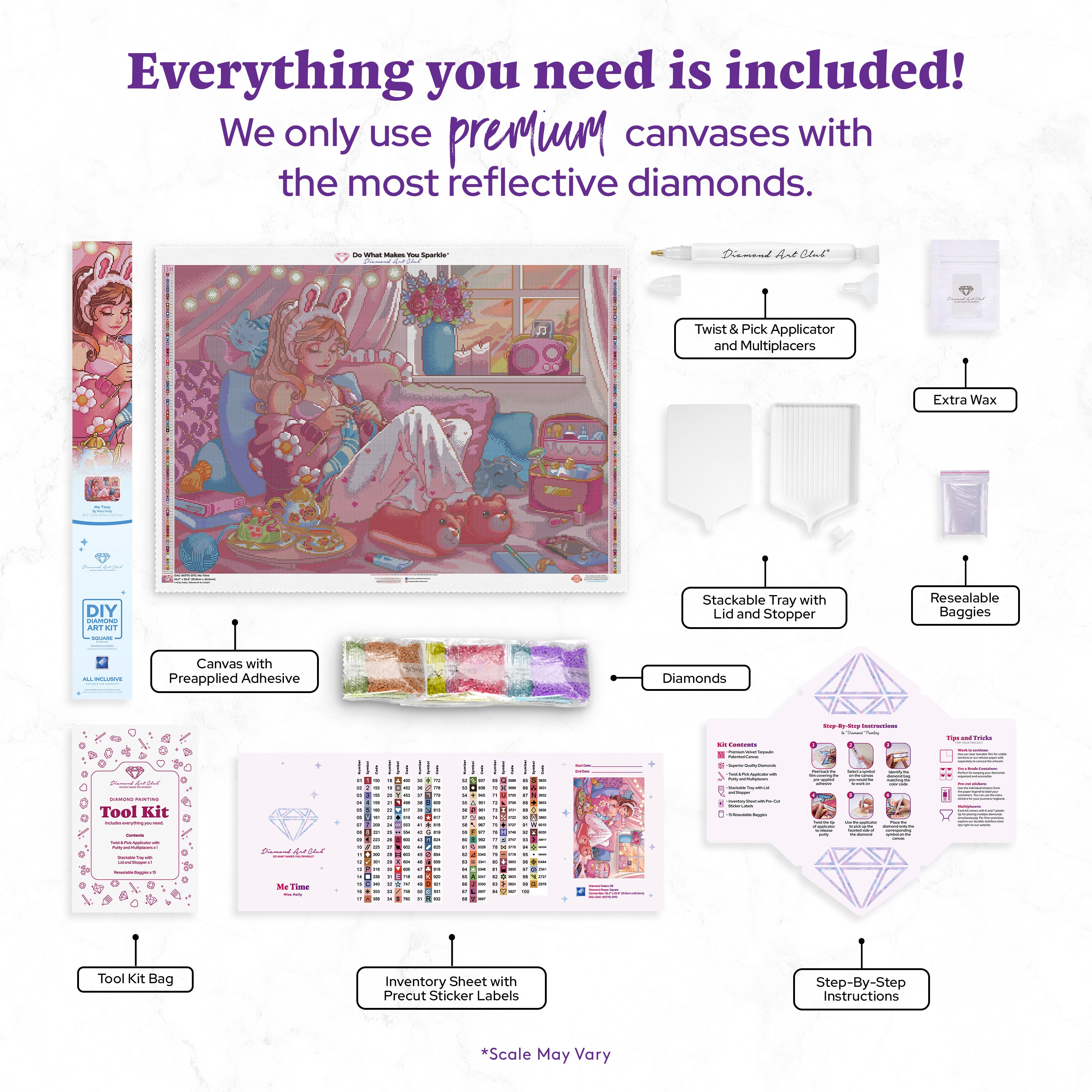 自分だけの時間 ダイヤモンドアートキット – Diamond Art Club