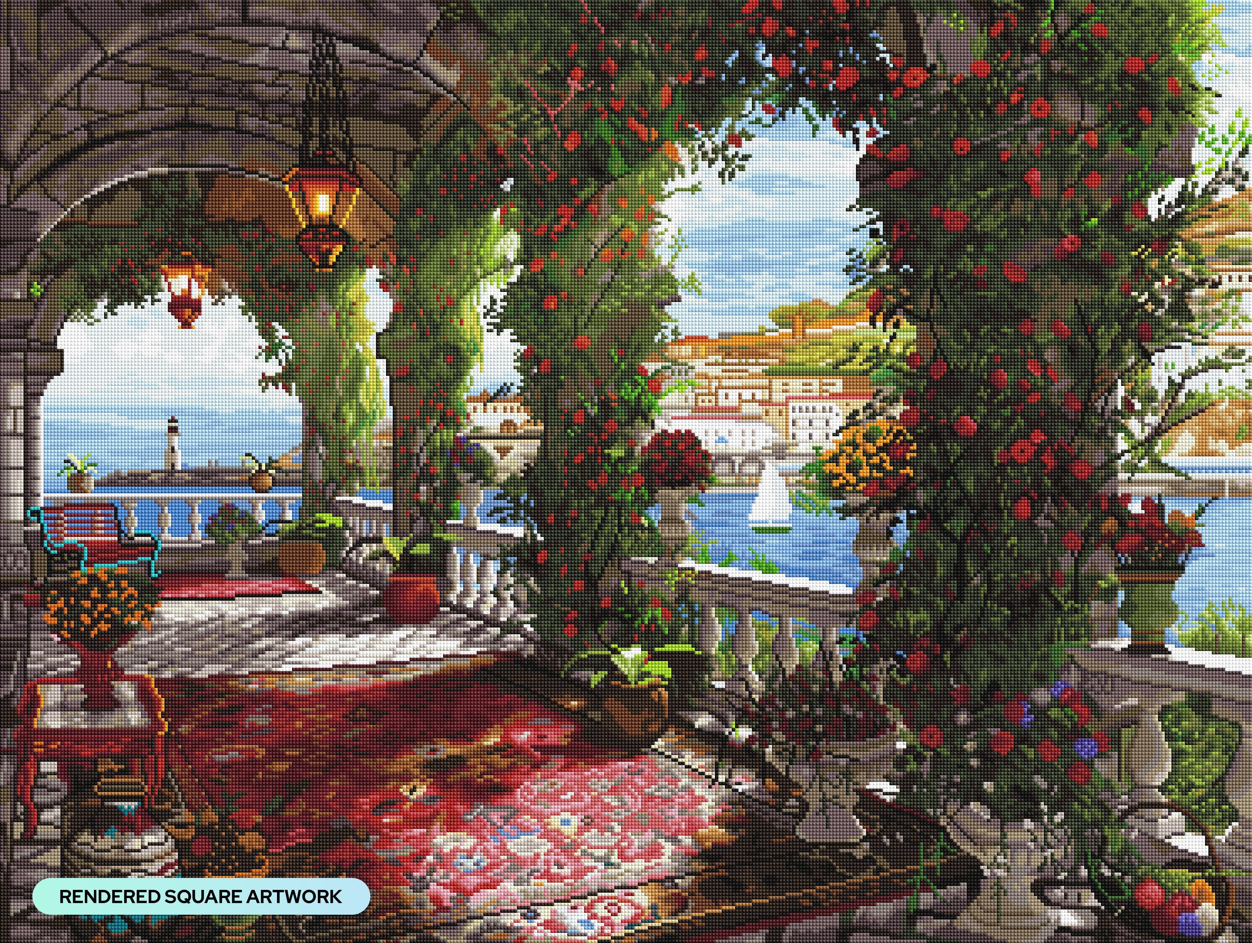 ダイヤモンドアートクラブ Mediterranean Veranda Mediterranean Veranda – Diamond Art Club
