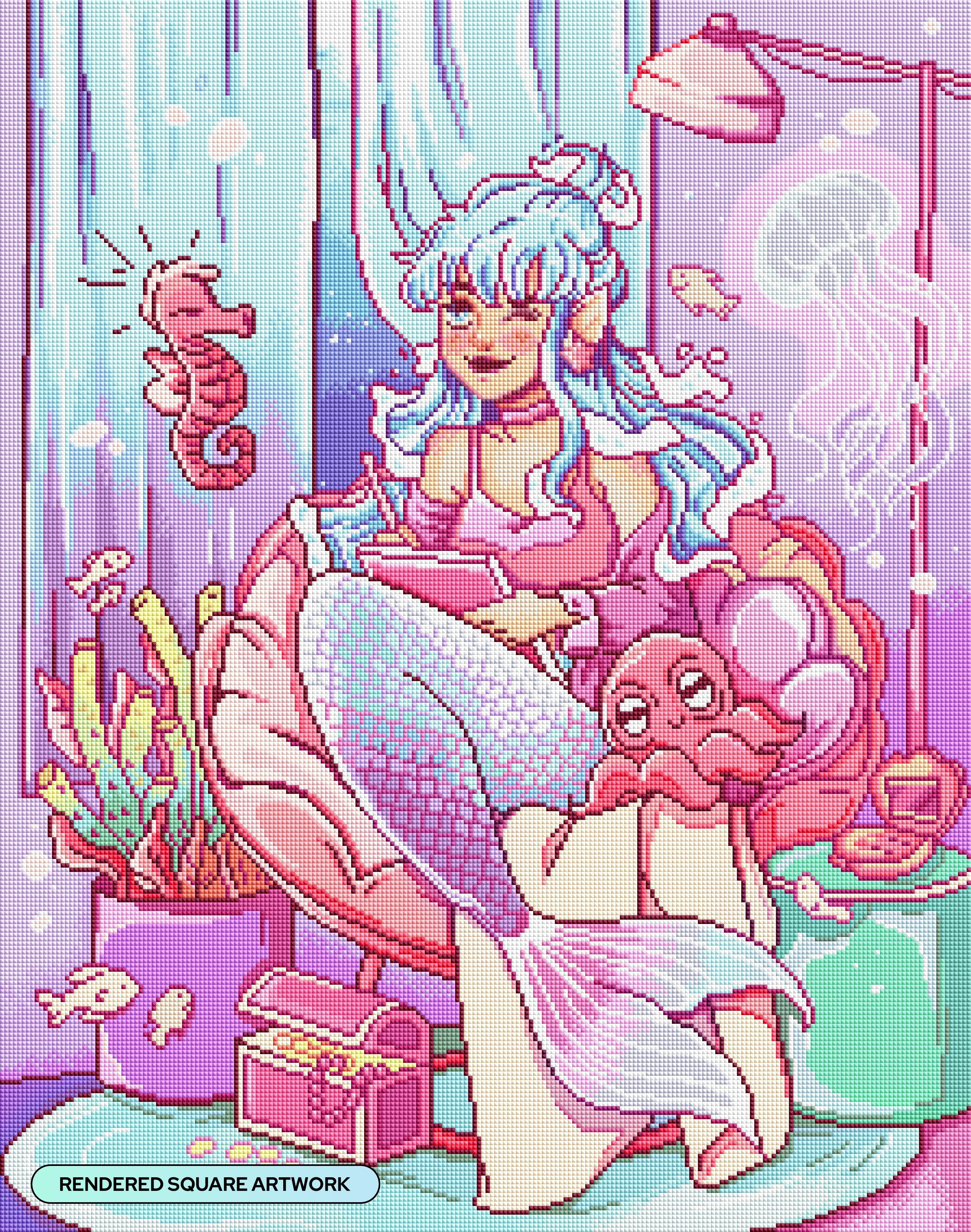 Mermaid Bedroom Diamond Painting | Diamond Art Club®