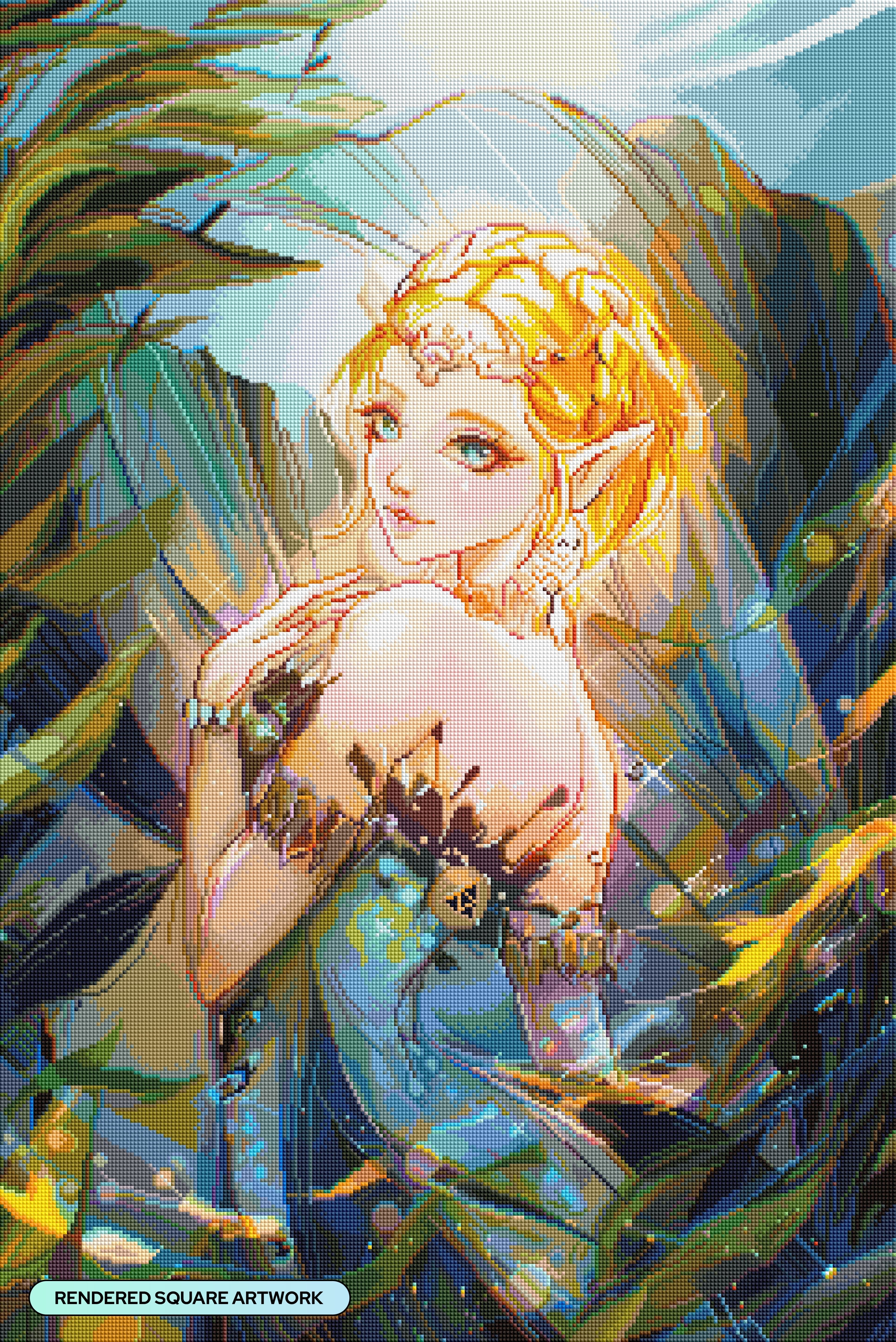 人魚の妖精 ダイヤモンドペインティングキット – Diamond Art Club