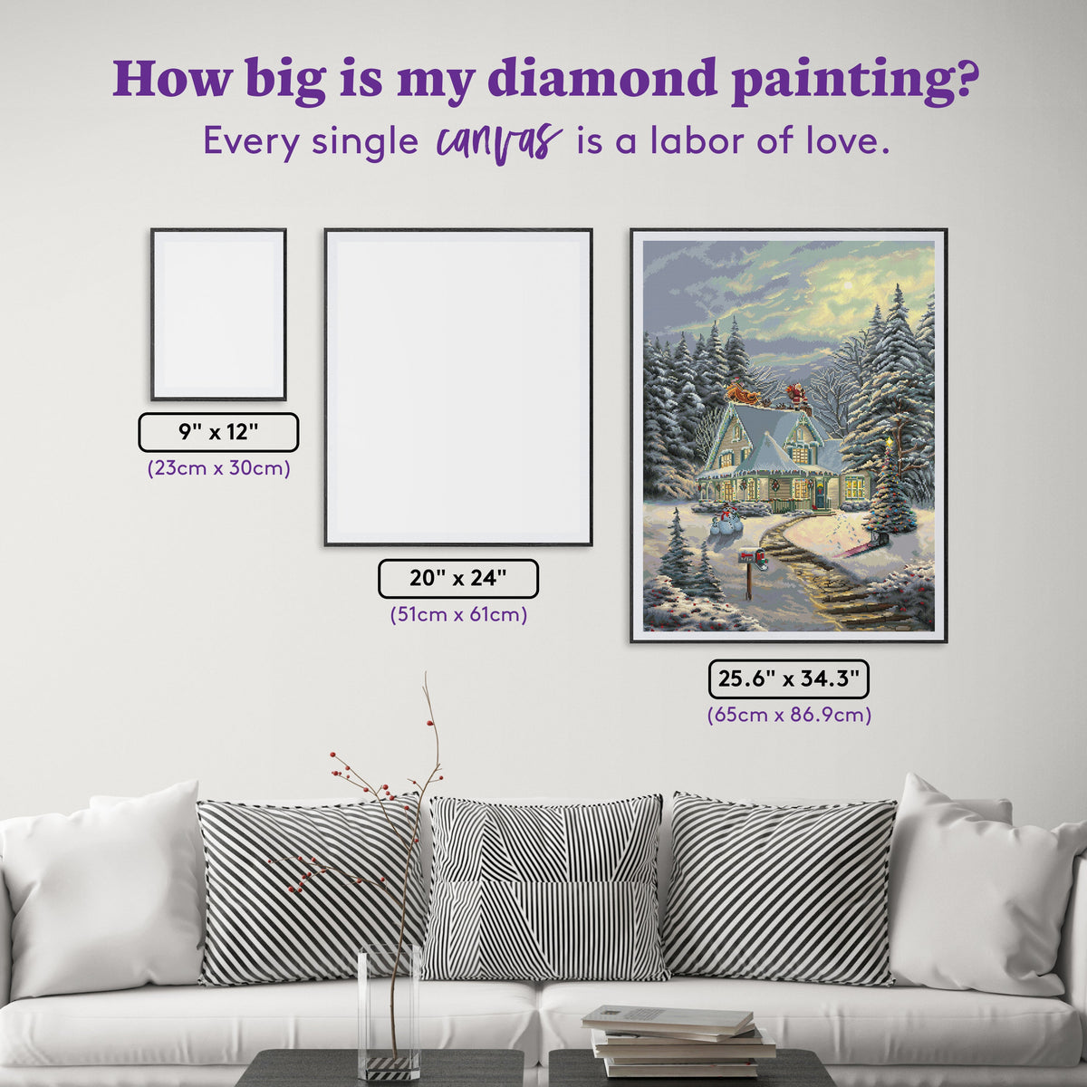 Diamond Painting Midnight Delivery 25.6" x 34.3" (65cm x 86.9cm) / Square With 58 Colors Including 3 ABs and 3 Iridescent Diamonds and 3 Fairy Dust Diamonds / 91,089