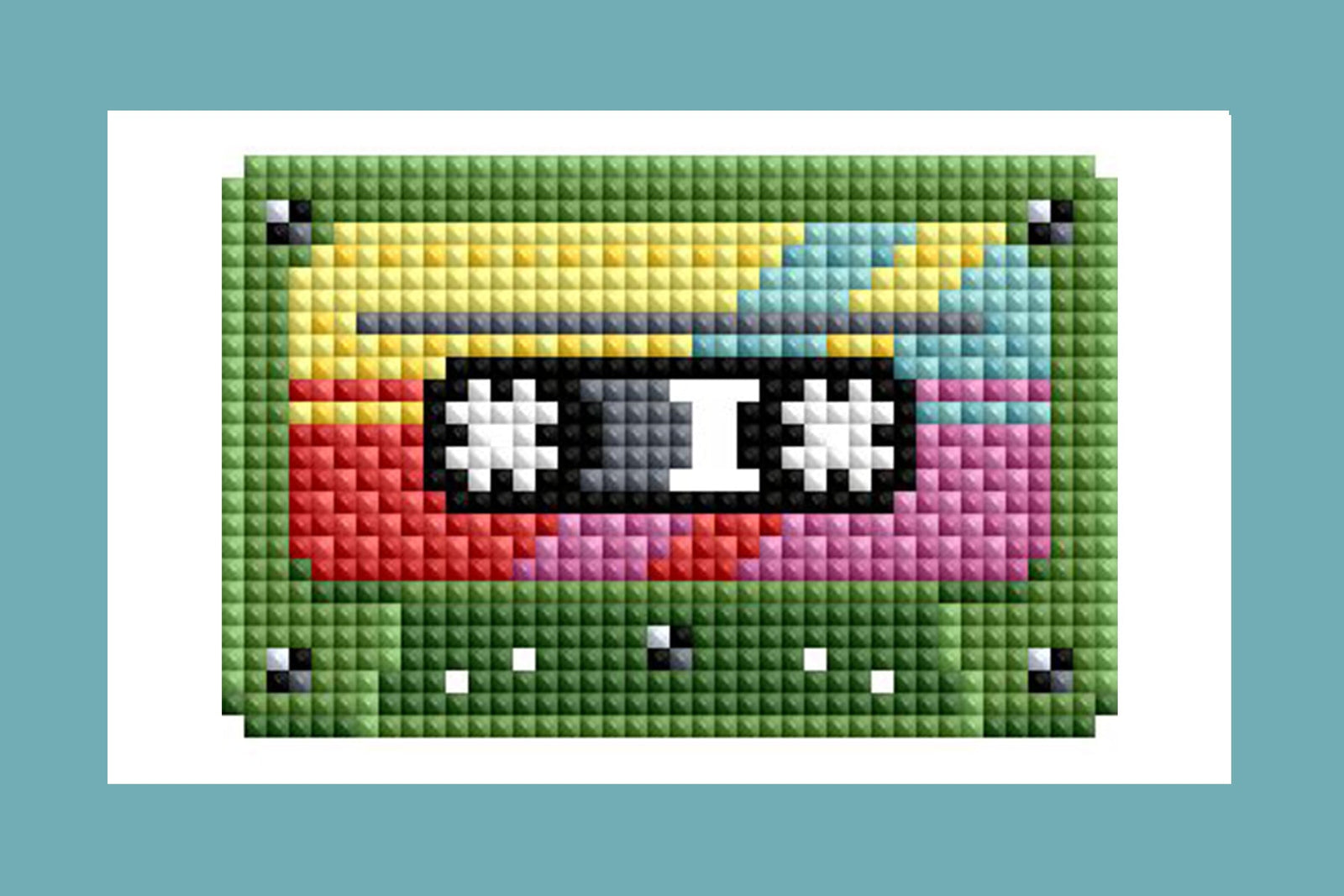Diamond Painting Mini Dazzles™ - 80s 4" x 6" (10.2cm x 15.2cm) / Square With 21 Colors Including 21 Fairy Dust Diamonds / 5,110