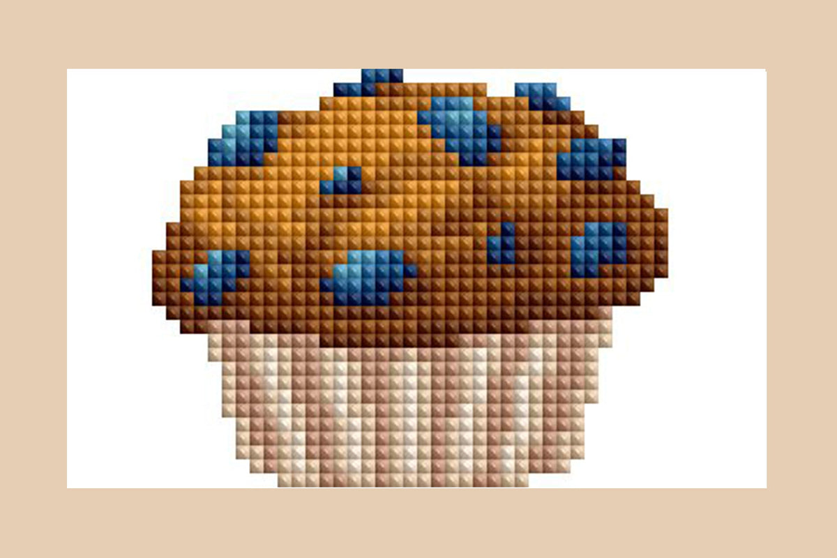 Diamond Painting Mini Dazzles™ - Baked Goods 4" x 6" (10.2cm x 15.2cm) / Square With 30 Colors Including 30 Fairy Dust Diamonds / 5,945