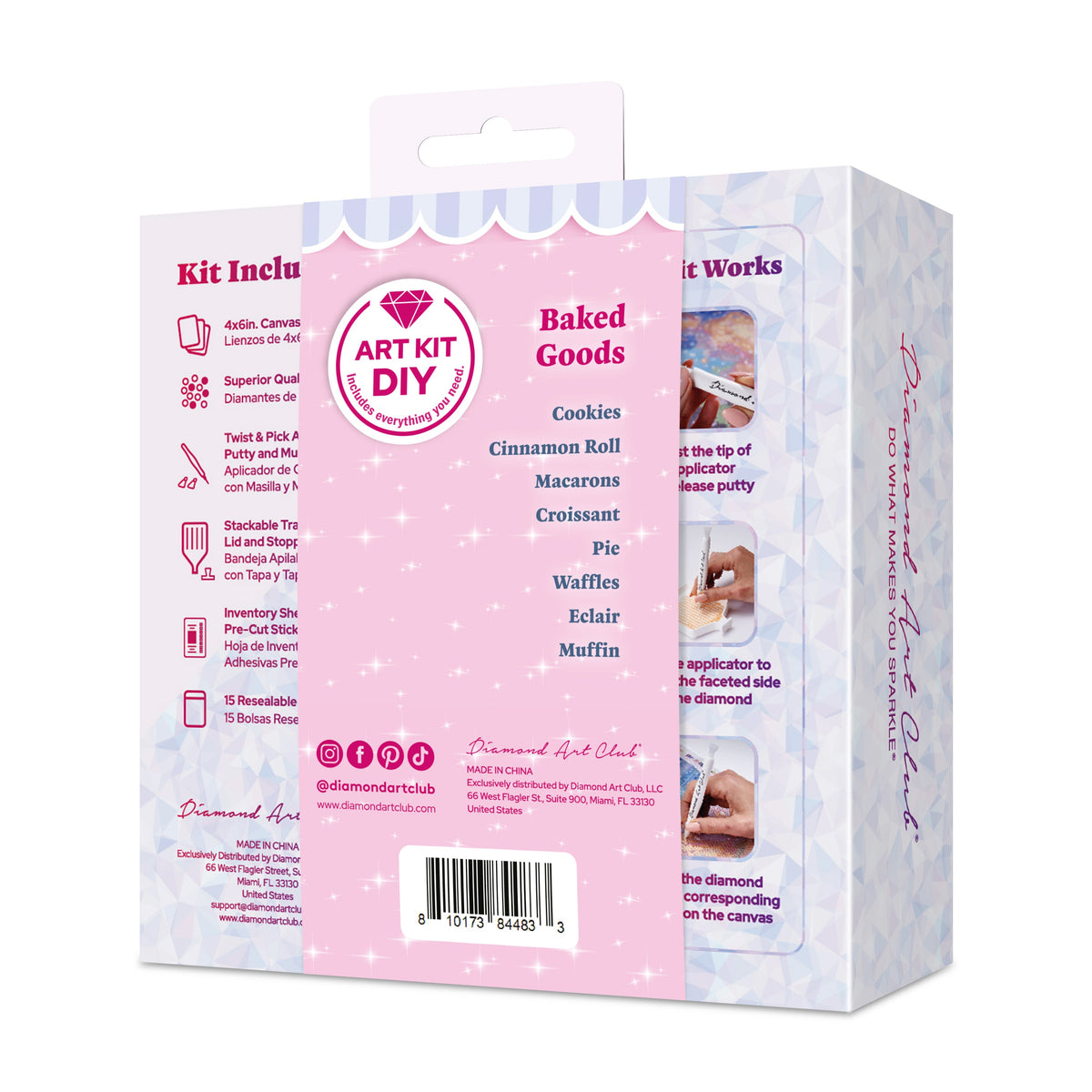 Diamond Painting Mini Dazzles™ - Baked Goods 4" x 6" (10.2cm x 15.2cm) / Square With 30 Colors Including 30 Fairy Dust Diamonds / 5,945