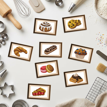 Diamond Painting Mini Dazzles™ - Baked Goods 4" x 6" (10.2cm x 15.2cm) / Square With 30 Colors Including 30 Fairy Dust Diamonds / 5,945