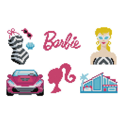 Diamond Painting Mini Dazzles™ - Barbie 4" x 6" (10.2cm x 15.2cm) / Square With 18 Colors Including 2 ABs and 16 Fairy Dust Diamonds / 3,730