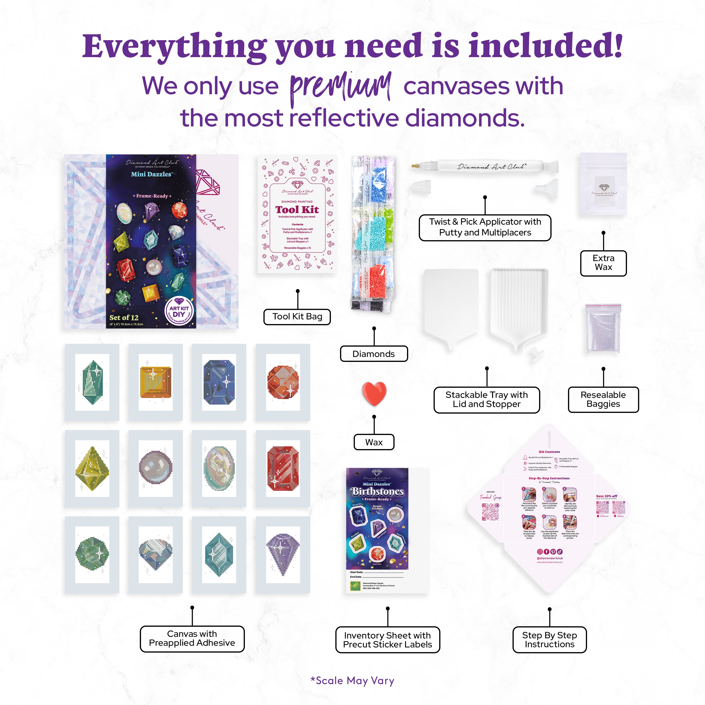 Mini Dazzles™ - Birthstone – Diamond Art Club