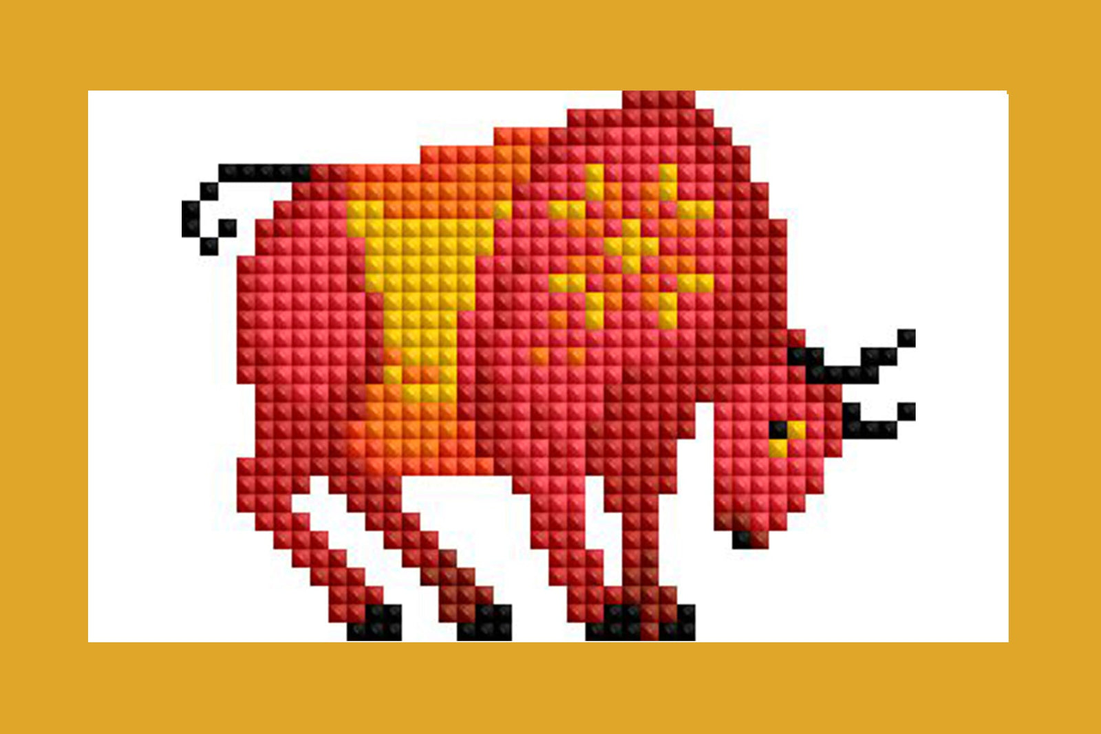 Diamond Painting Mini Dazzles™ - Chinese Zodiac 4" x 6" (10.2cm x 15.2cm) / Square With 8 Colors Including 1 AB and 7 Fairy Dust Diamonds / 7,414
