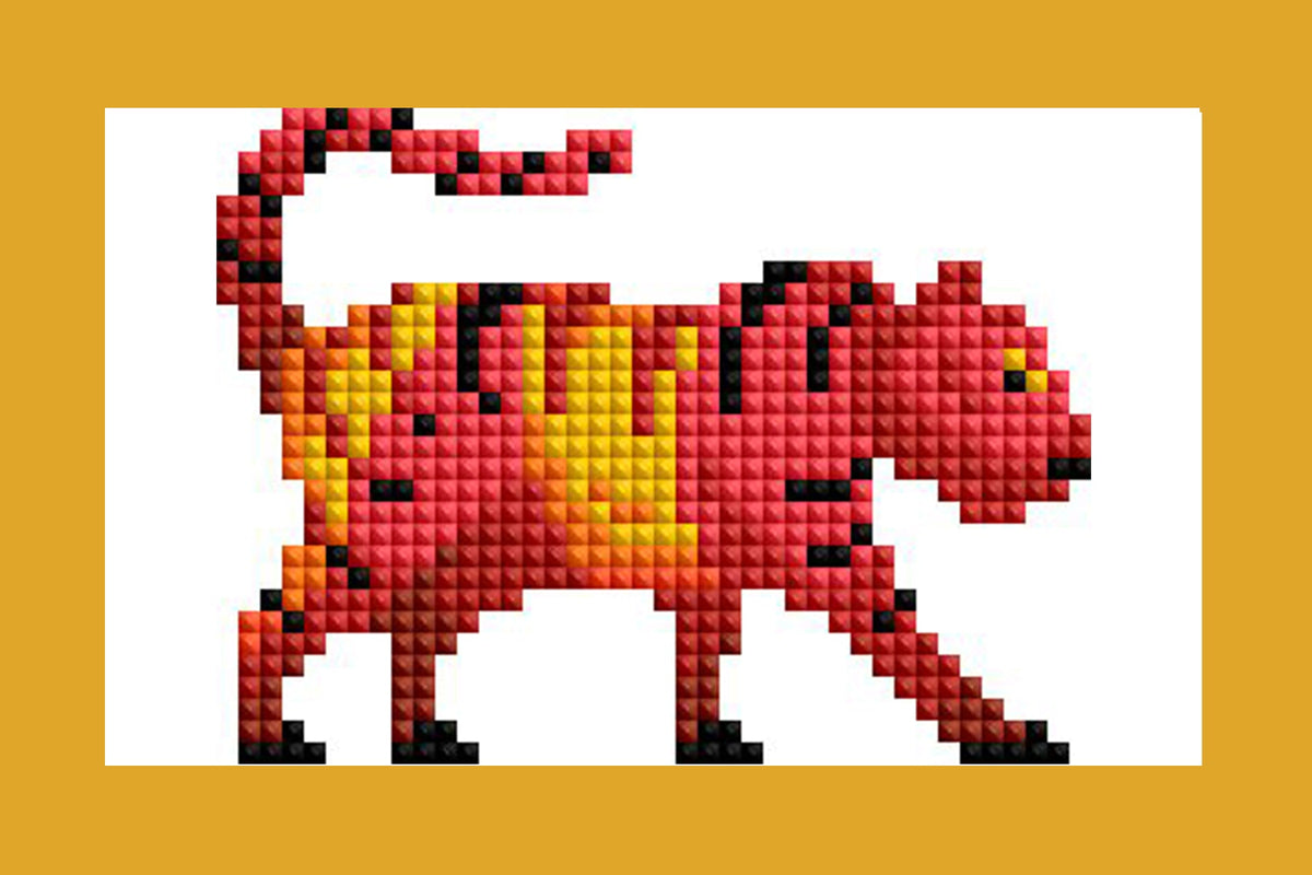Diamond Painting Mini Dazzles™ - Chinese Zodiac 4" x 6" (10.2cm x 15.2cm) / Square With 8 Colors Including 1 AB and 7 Fairy Dust Diamonds / 7,414