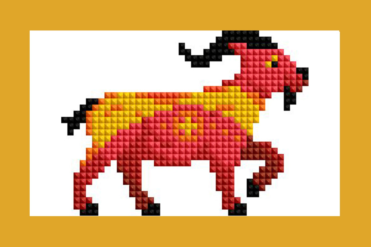 Diamond Painting Mini Dazzles™ - Chinese Zodiac 4" x 6" (10.2cm x 15.2cm) / Square With 8 Colors Including 1 AB and 7 Fairy Dust Diamonds / 7,414