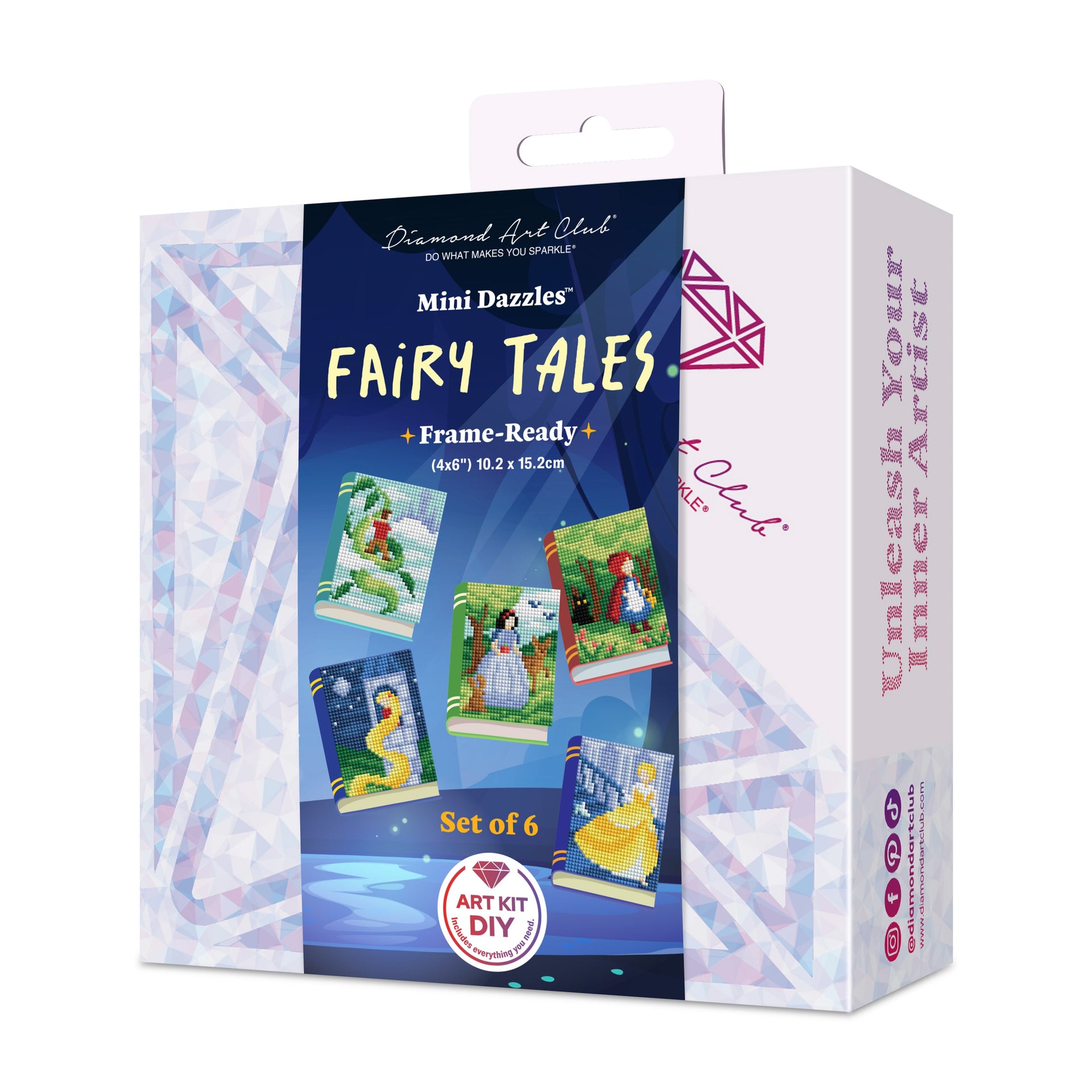 Diamond Painting Mini Dazzles™ - Fairy Tales 4" x 6" (10.2cm x 15.2cm) / Square With 27 Colors Including 1 AB and 26 Fairy Dust Diamonds / 7,200